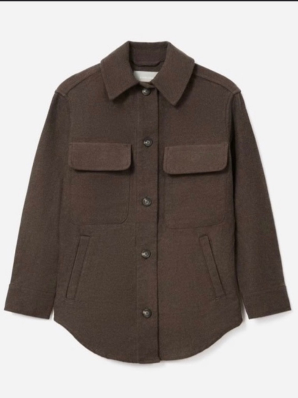Everlane brown shirt jacket